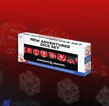 Sirius Dice - D&D New Adventurer Dice Set - Red Dice