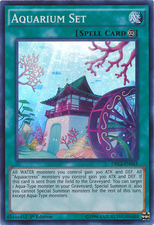 water field cards yugioh : DRL2-EN043 1st Ed Aquarium Set Super Rare Card Only cards with this symbol can be used in Speed Duels Mistar Boy - Yu-Gi-Oh! Card