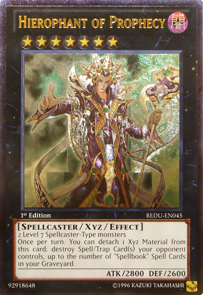 prophecy yugioh card YuGiOh Return of the Duelist Ultimate Rare Spellbook Magician of Prophecy  REDU-EN015
