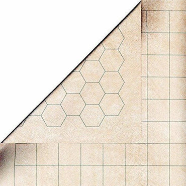 Chessex Reversible Battlemat 1.5" Squares & Hexes 87cm x 122cm