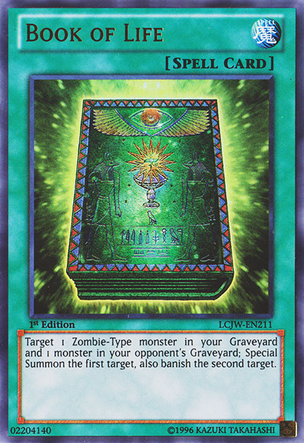 yugioh book cards Book of Life [LCJW-EN211] Ultra Rare