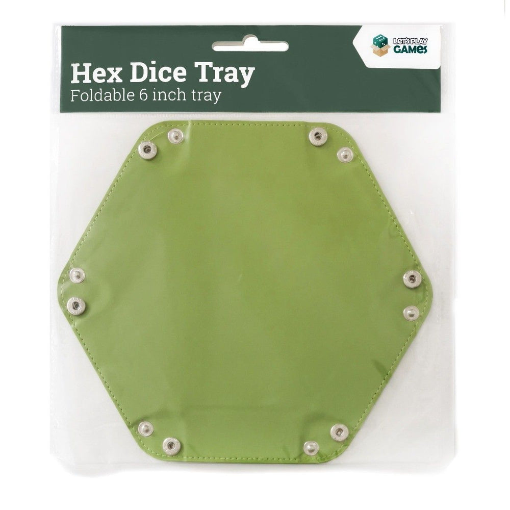 Let's Play Games Foldable 6" Hex Dice Tray