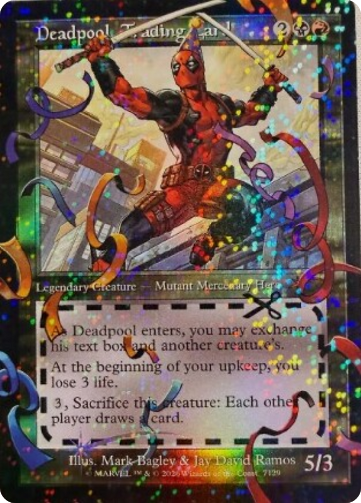 Deadpool, Trading Card (7129) (Pool Party Foil) [Secret Lair Drop Series]