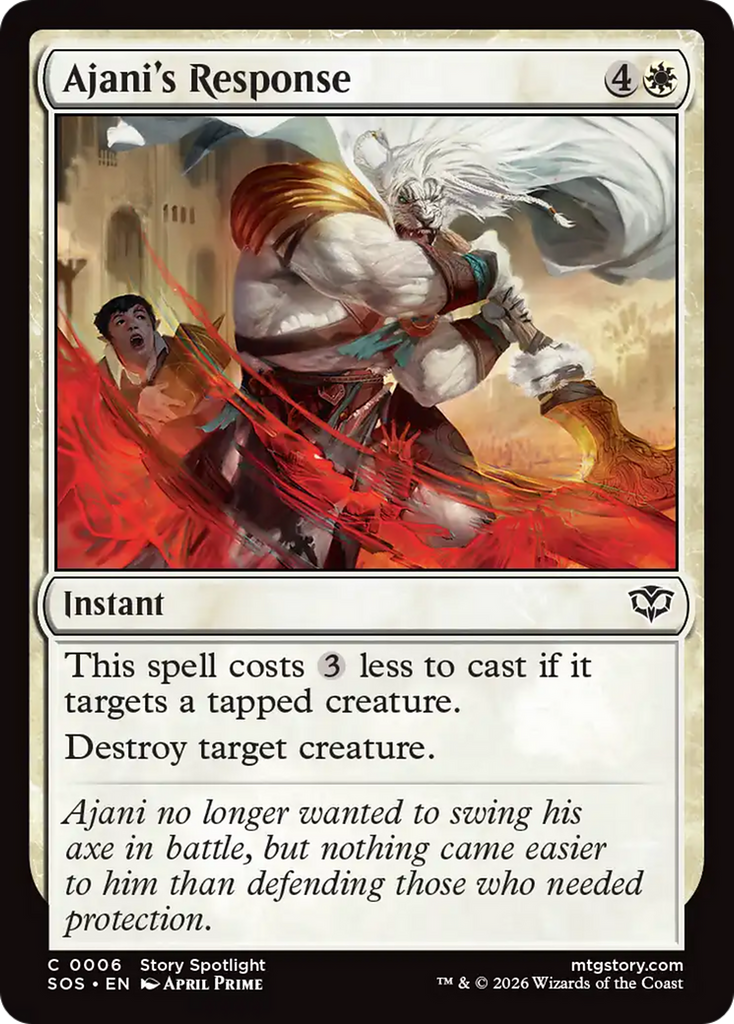 Ajani's Response [Secrets of Strixhaven]