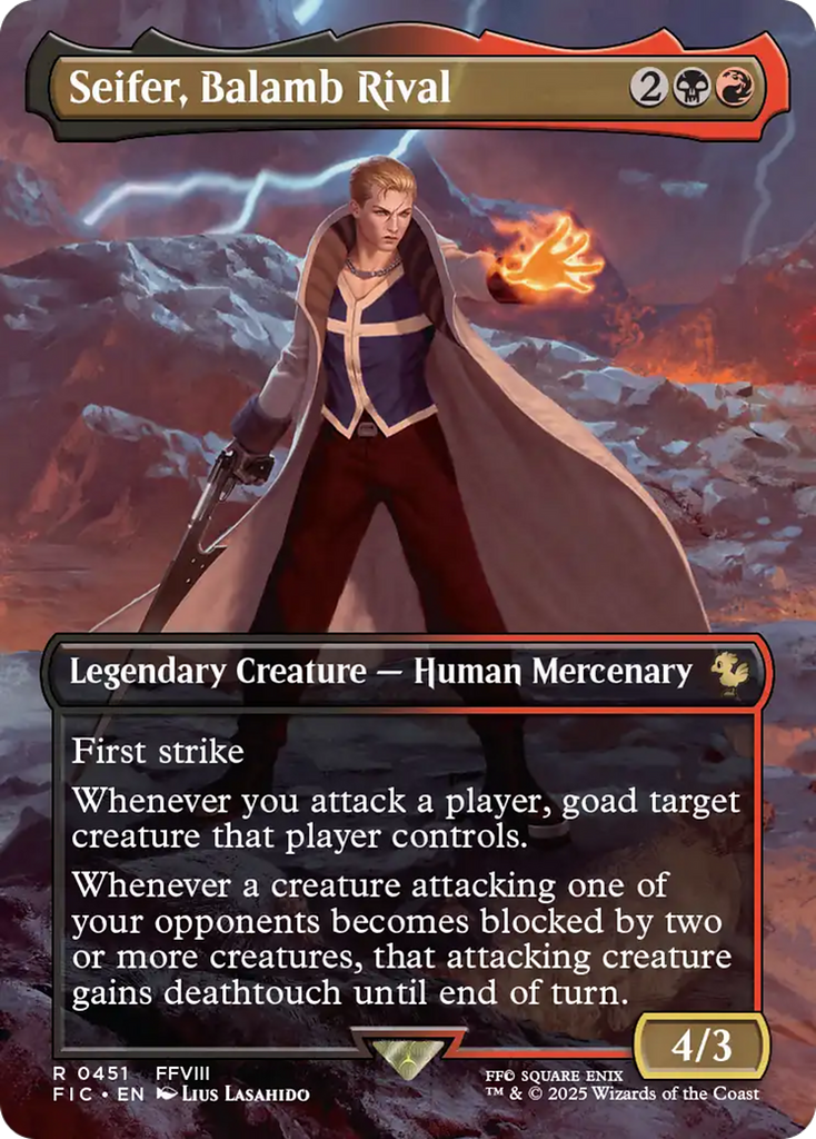 Seifer, Balamb Rival (Borderless) [FINAL FANTASY Commander]