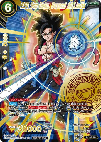 SS4 Son Goku, Beyond All Limits (Alternate Art Set 2021 Vol. 3) (P-262) [Tournament Promotion Cards]