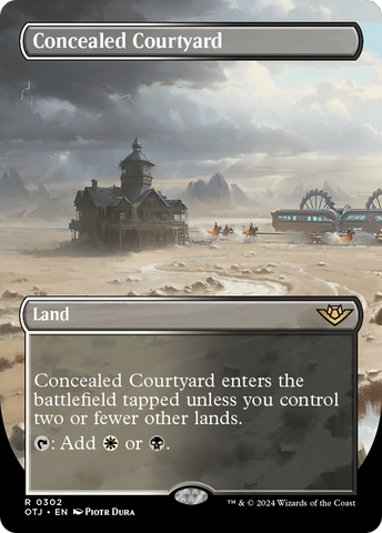 Concealed Courtyard (Borderless) [Outlaws of Thunder Junction]