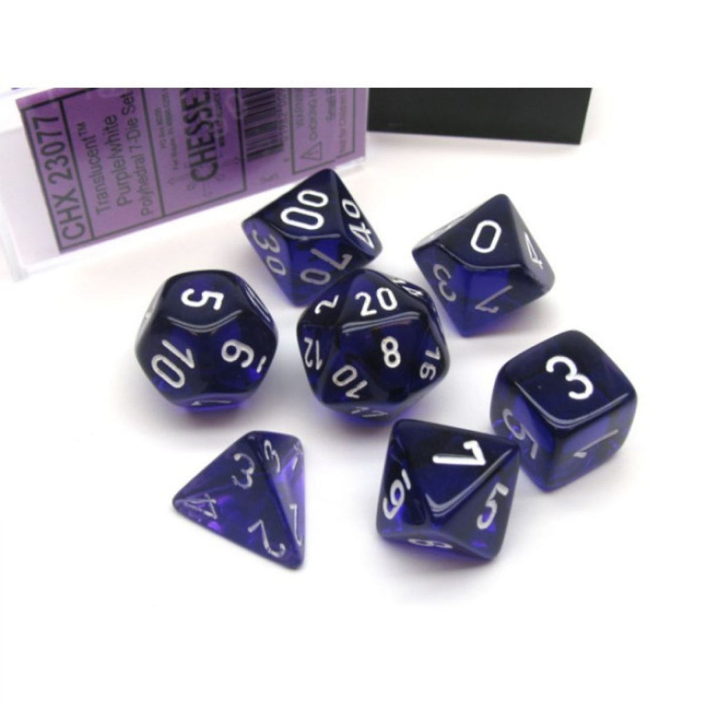Chessex Dice RPG Seven Die Set - Translucent