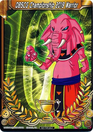 DBSCG Championship 2019 Warrior (Merit Card) - Universe 10 