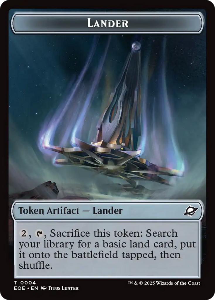 Human Soldier // Lander (0004) Doubled-Sided Token [Edge of Eternities Tokens]