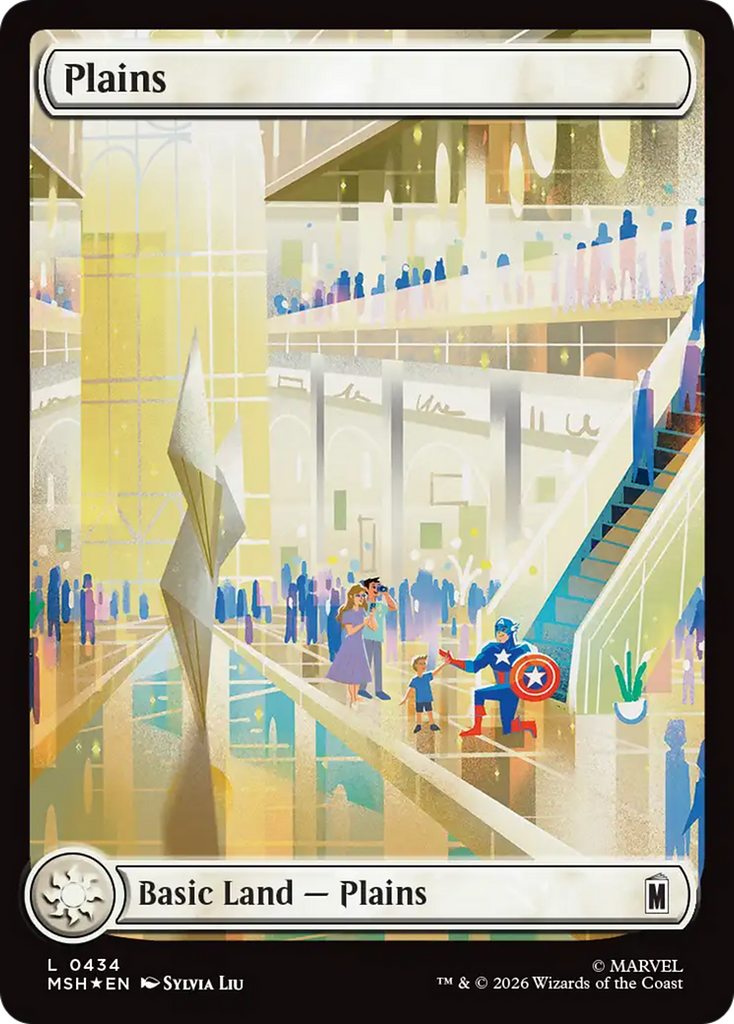 Plains (0434) (Surge Foil) [Marvel Super Heroes]