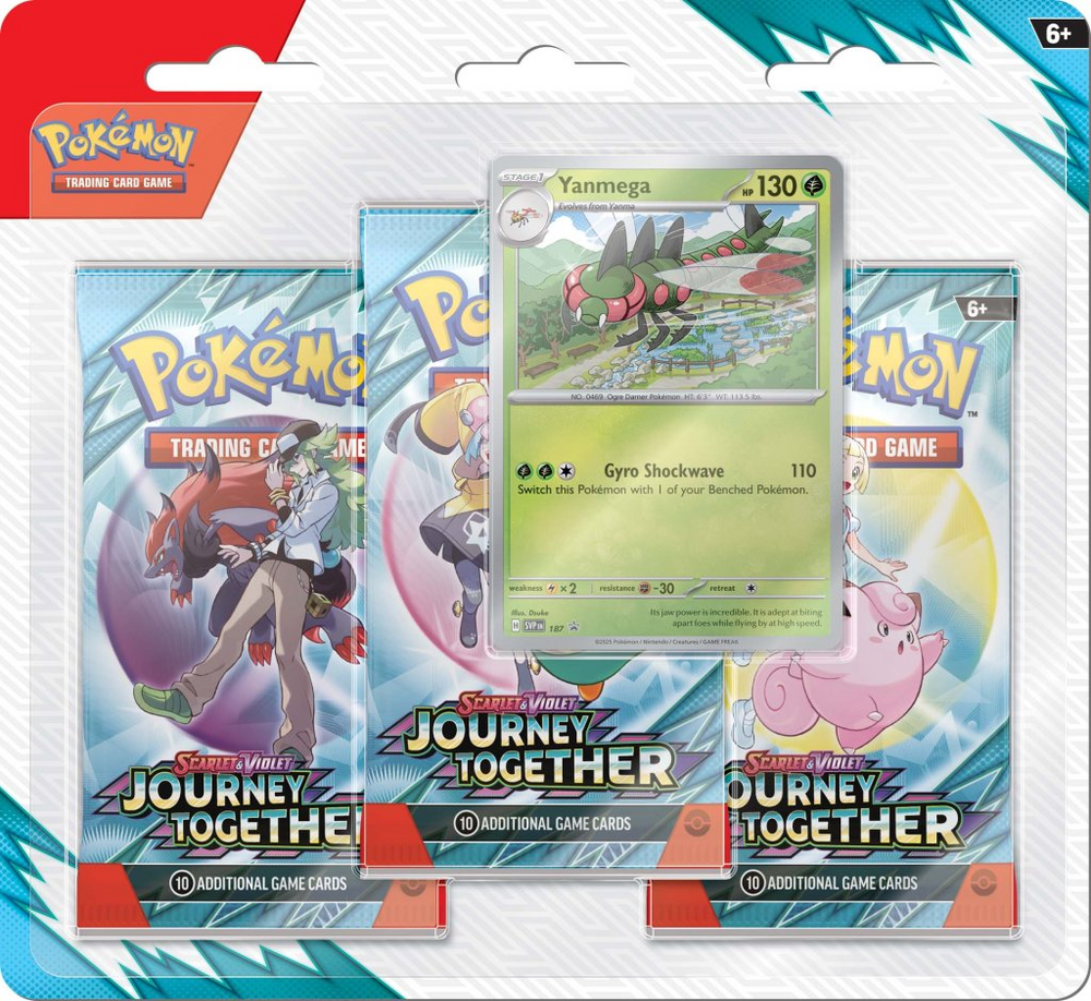 POKÉMON TCG Scarlet & Violet 9 Journey Together Three Booster Blister (Approx 28th March 2025)