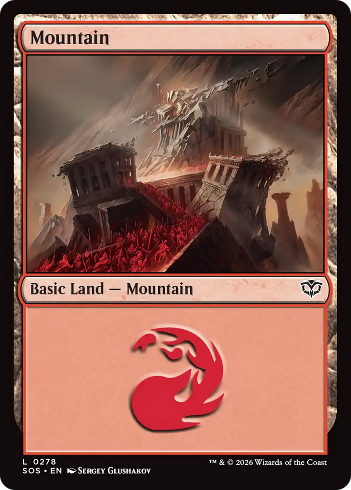 Mountain (0278) [Secrets of Strixhaven]