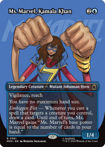 Ms. Marvel, Kamala Khan (Borderless) [Marvel Super Heroes]
