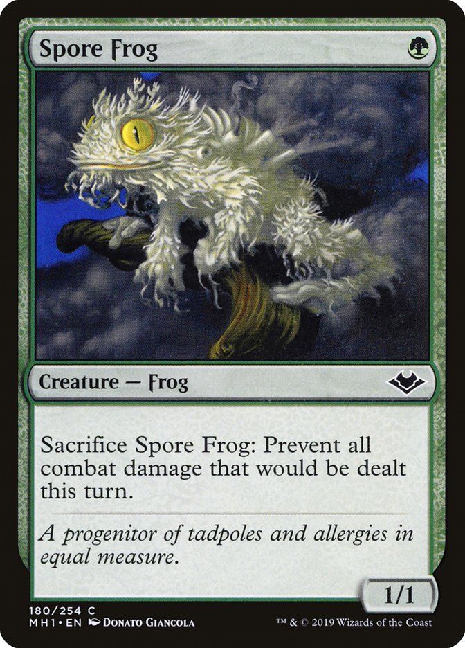 spore yugioh card Spore Frog [Modern Horizons]