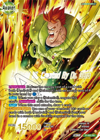 Android 16 // Android 16, Created By Dr. Gero (Gold Stamped) (P-495) [Promotion Cards]
