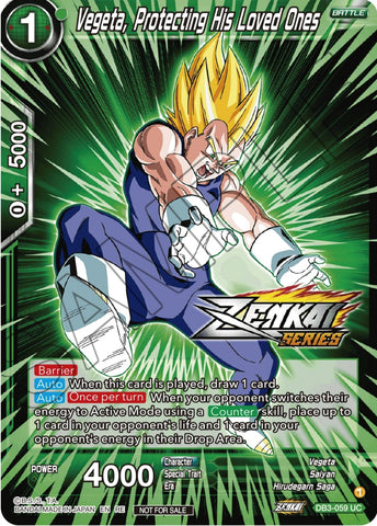 Vegeta, Protecting His Loved Ones (Event Pack 12) (DB3-059) [Tournament Promotion Cards]