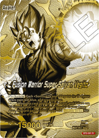 Vegito // Fusion Warrior Super Saiyan Vegito (Championship 2023 Golden Card Vol.3) (BT2-001) [Tournament Promotion Cards]