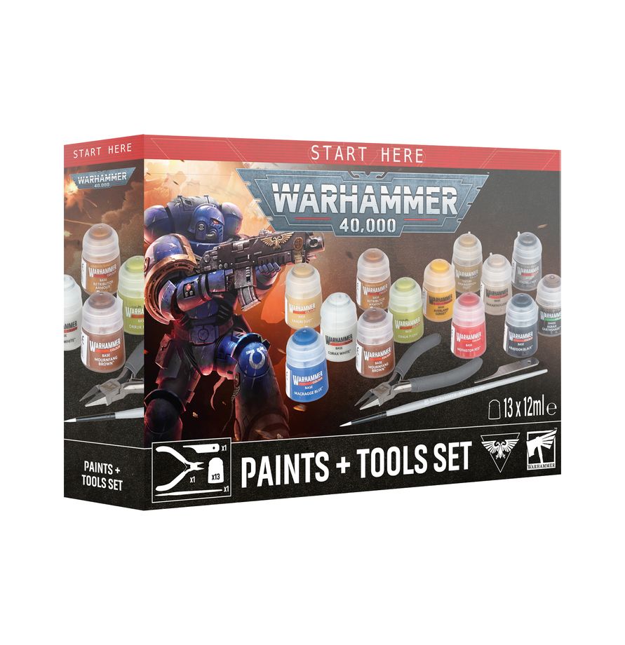 60-12 Warhammer 40K - Paints + Tools Set (25/07/2026) - Release Date