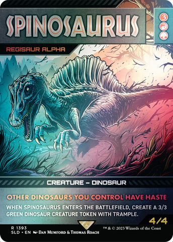 Spinosaurus - Regisaur Alpha (Rainbow Foil) [Secret Lair Drop Series]