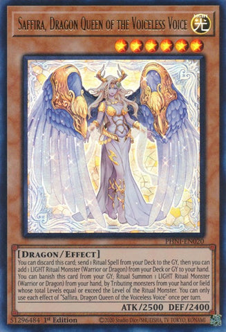 Saffira, Dragon Queen of the Voiceless Voice [PHNI-EN020] Ultra Rare