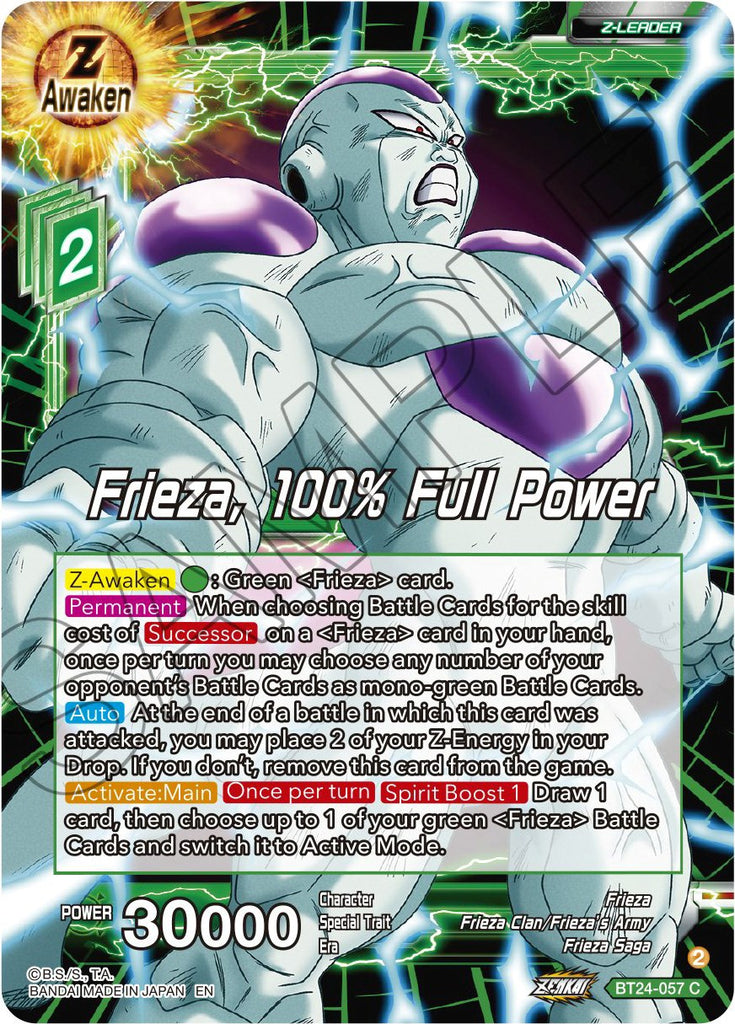 Frieza, 100% Full Power (BT24-057) [Beyond Generations]