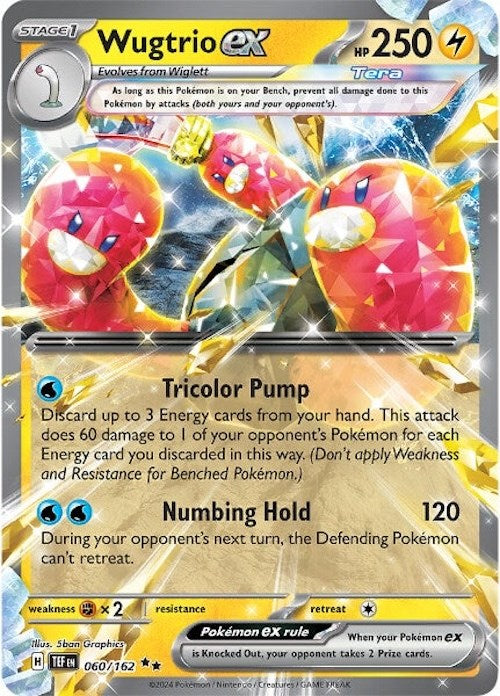 Wugtrio ex (060/162) [Scarlet & Violet: Temporal Forces]