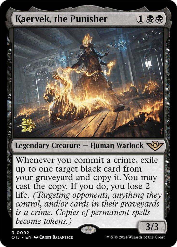 Kaervek, the Punisher [Outlaws of Thunder Junction Prerelease Promos]