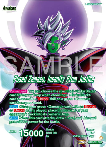 Zamasu // Fused Zamasu, Insanity From Justice (Alternate Art) (BT26-061) [Ultimate Advent]