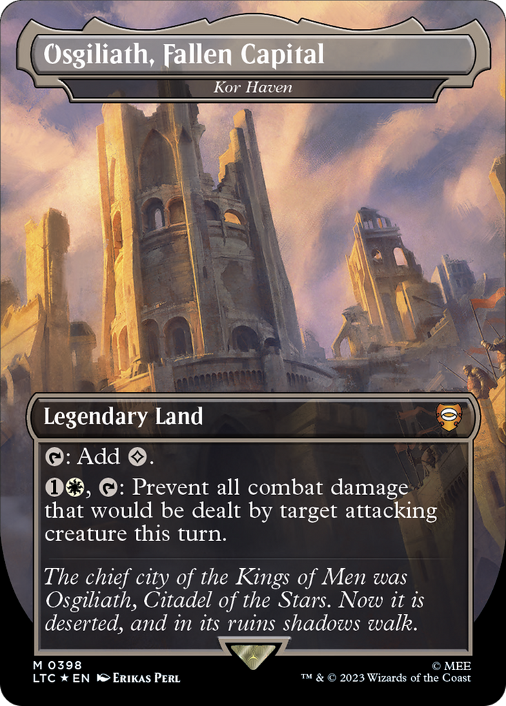Osgiliath, Fallen Capital - Kor Haven (Surge Foil Realms and Relics) [The Lord of the Rings: Tales of Middle-Earth Commander]