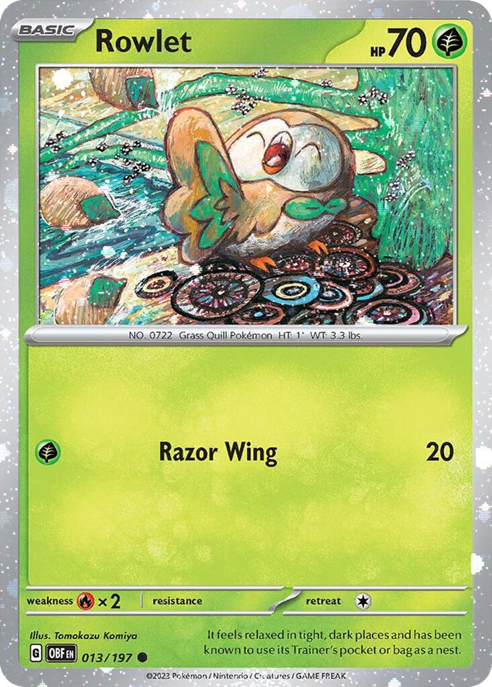 Rowlet (013/197) (Cosmos Holo) [Miscellaneous Cards]