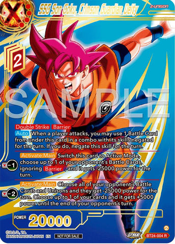SSG Son Goku, Crimson Guardian Deity (Championship 2024 Finals Zenkai Pack) (Gold Stamped) (BT24-004) [Tournament Promotion Cards]