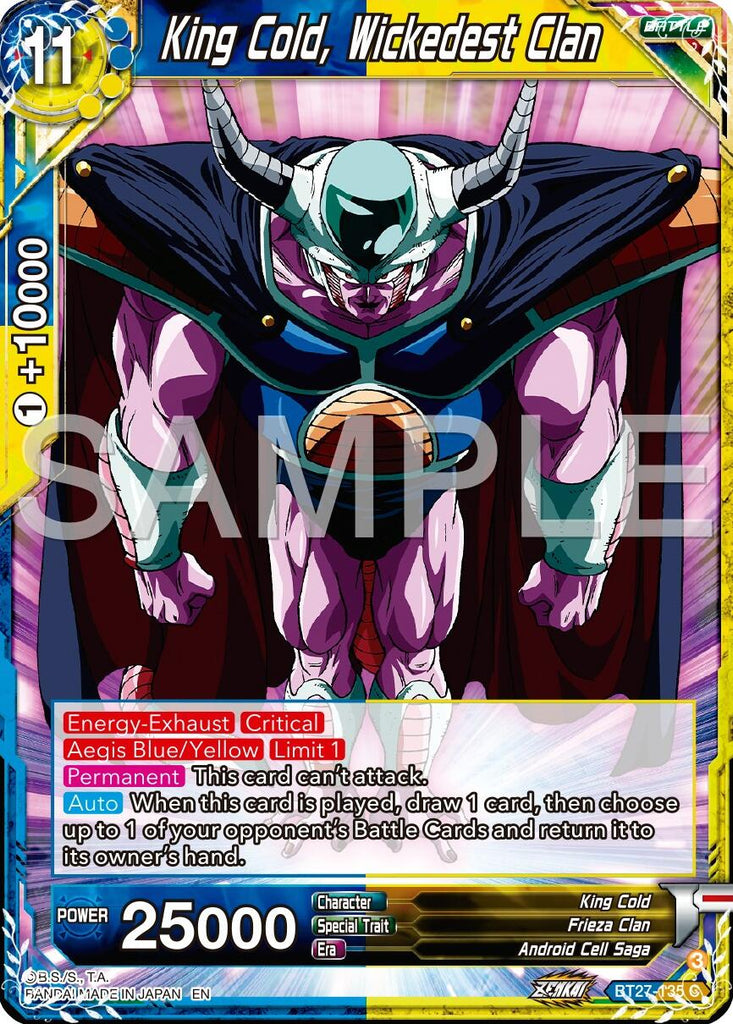 King Cold, Wickedest Clan (BT27-135) [History of Z]