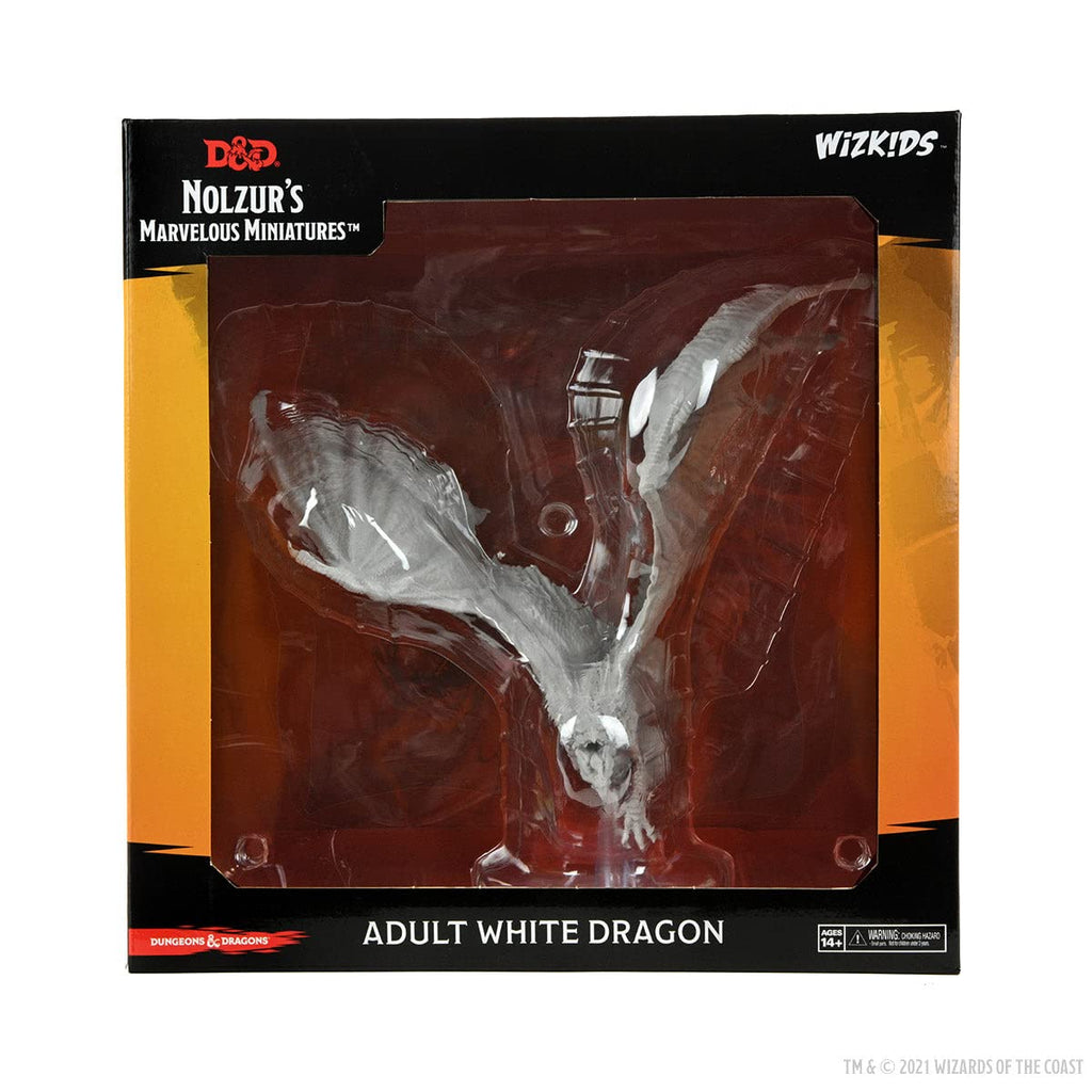 Nolzur's Marvelous Miniatures Extra Unpainted Large Adult White Dragon