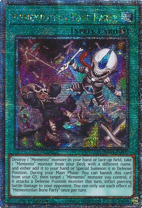 Mementotlan Bone Party [RA04-EN099] Quarter Century Secret Rare