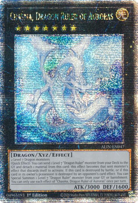 Chasma, Dragon Ruler of Auroras [ALIN-EN047] Quarter Century Secret Rare