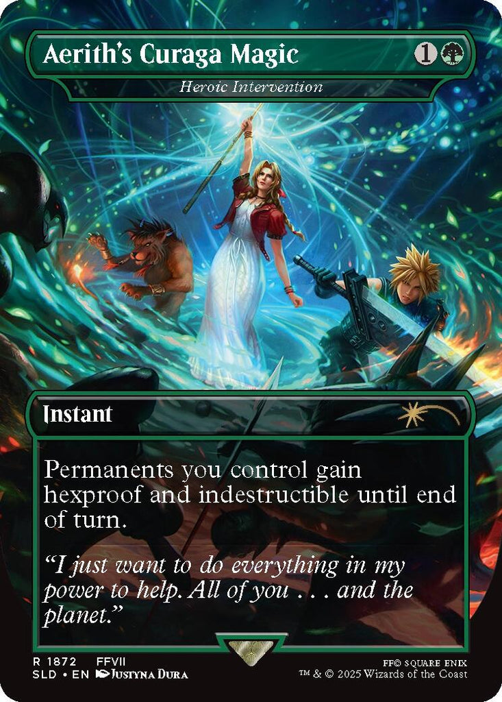 Aerith's Curaga Magic - Heroic Intervention [Secret Lair Drop Series]