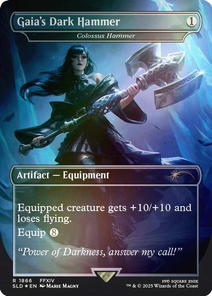 Gaia's Dark Hammer - Colossus Hammer (Rainbow Foil) [Secret Lair Drop Series]