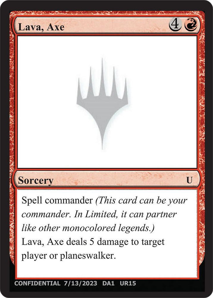 Lava, Axe [Mystery Booster]