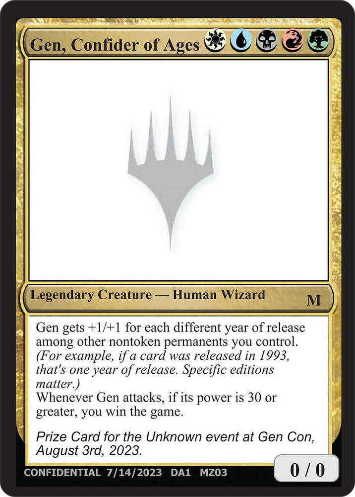 Gen, Confider of Ages [Mystery Booster]