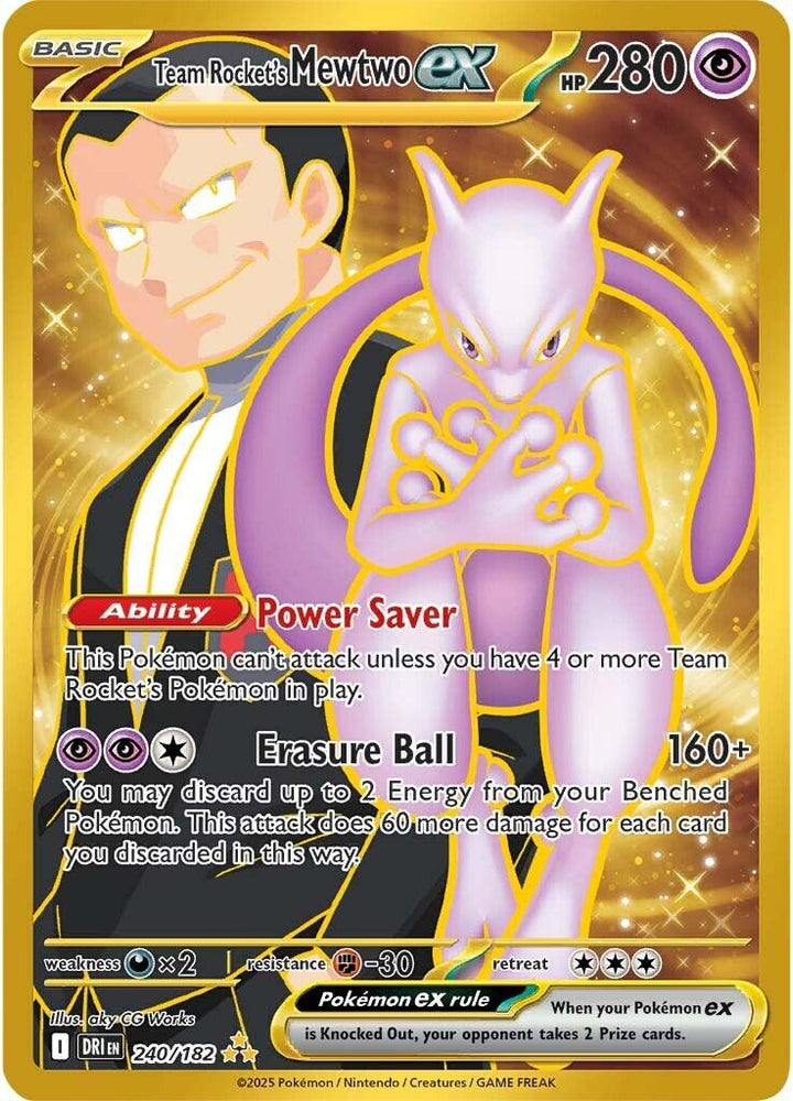 Team Rocket's Mewtwo ex (240/182) [Scarlet & Violet: Destined Rivals]