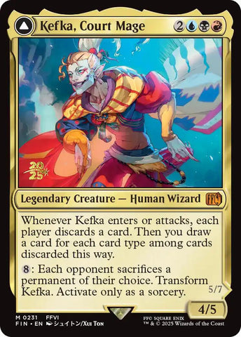 Kefka, Court Mage // Kefka, Ruler of Ruin [FINAL FANTASY Prerelease Promo]