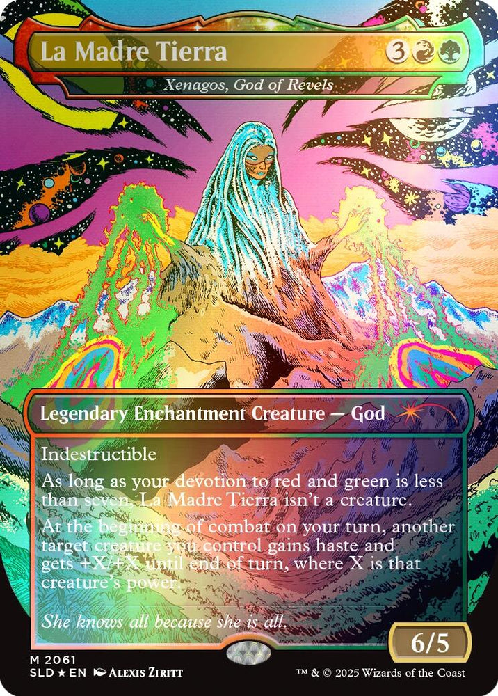 La Madre Tierra - Xenagos, God of Revels (Rainbow Foil) [Secret Lair Drop Series]