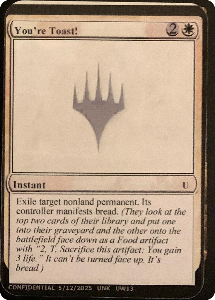 You're Toast! [Unknown Event]