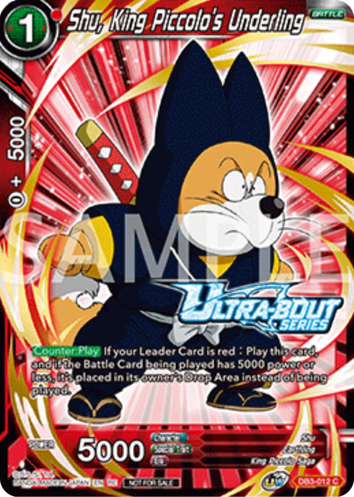 Shu, King Piccolo's Underling (Event Pack 17) (DB3-012) [Promotion Cards]
