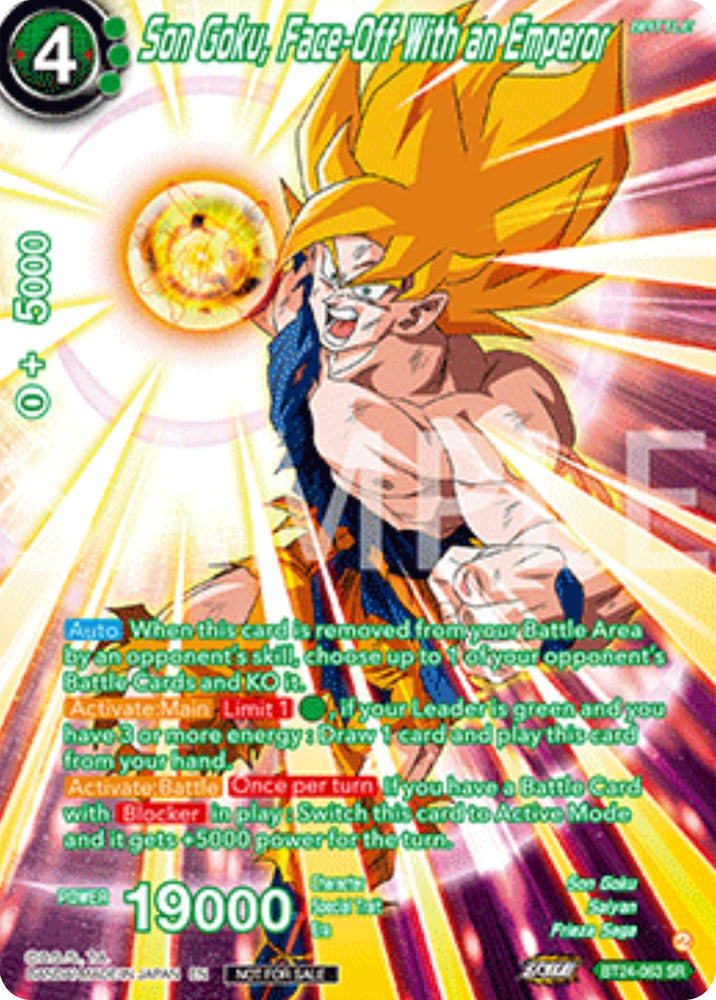 Son Goku, Face-Off With an Emperor (Premium Alt-Art Set 2025 Vol.2) (BT24-063) [Promotion Cards]