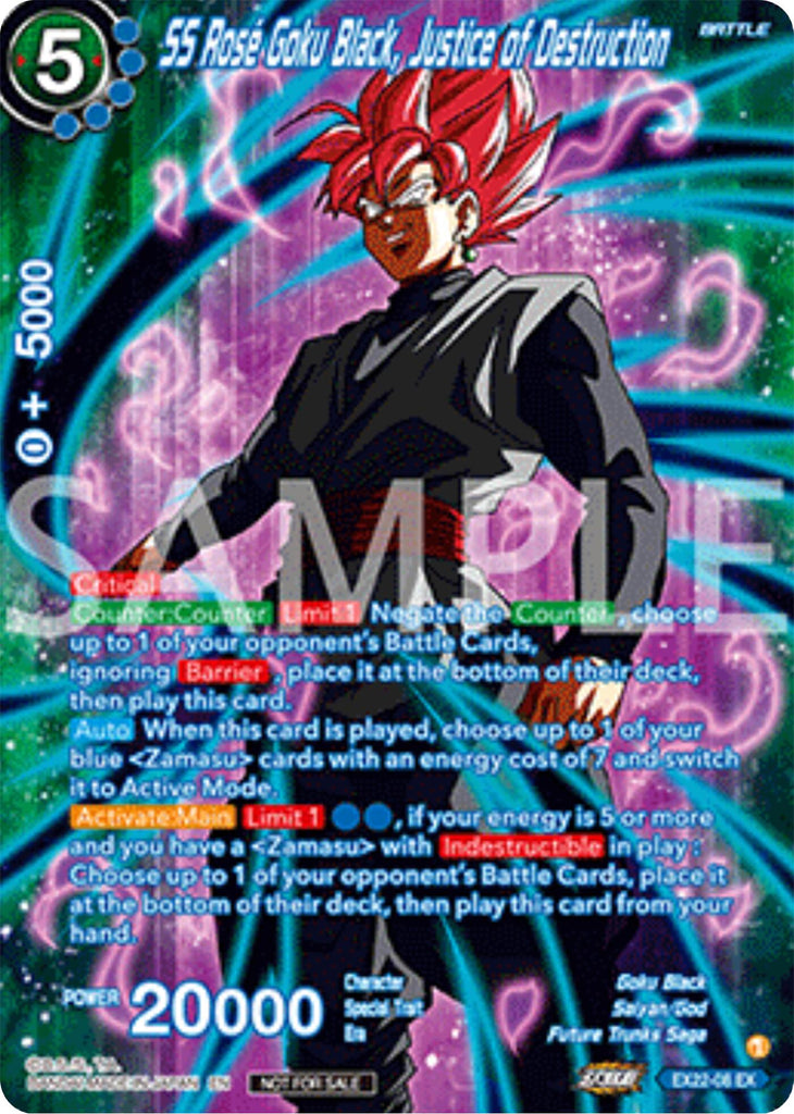 SS Rose Goku Black, Justice of Destruction (Premium Alt-Art Set 2025 Vol.2) (EX22-08) [Promotion Cards]