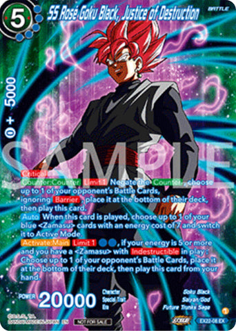 SS Rose Goku Black, Justice of Destruction (Premium Alt-Art Set 2025 Vol.2) (EX22-08) [Promotion Cards]