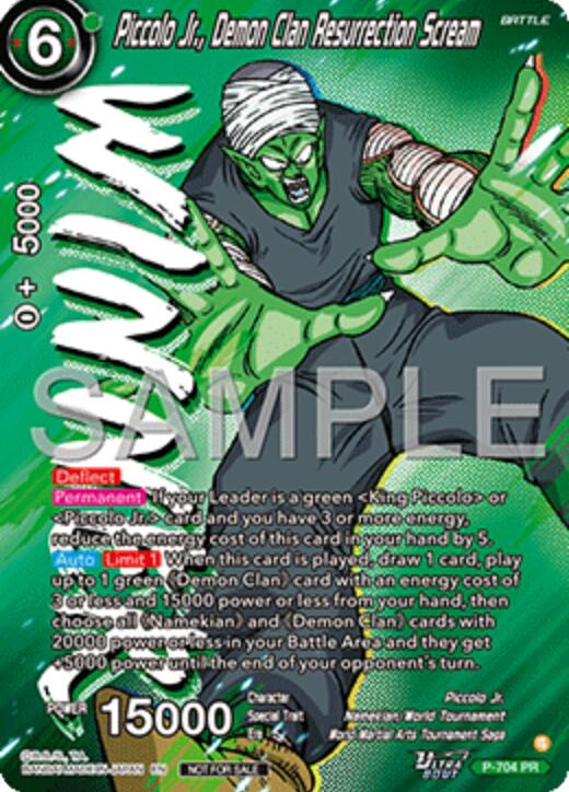 Piccolo Jr., Demon Clan Resurrection Scream (Ultra-Bout Series Tournament Pack Vol.13) (Winner) (P-704) [Tournament Promotion Cards]