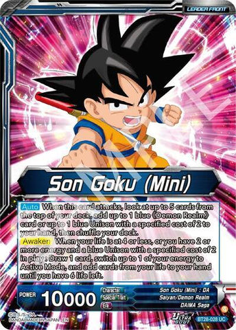 Son Goku (Mini) // SS Son Goku (Mini), New Adventure (SLR) (BT28-028) [Prismatic Clash]
